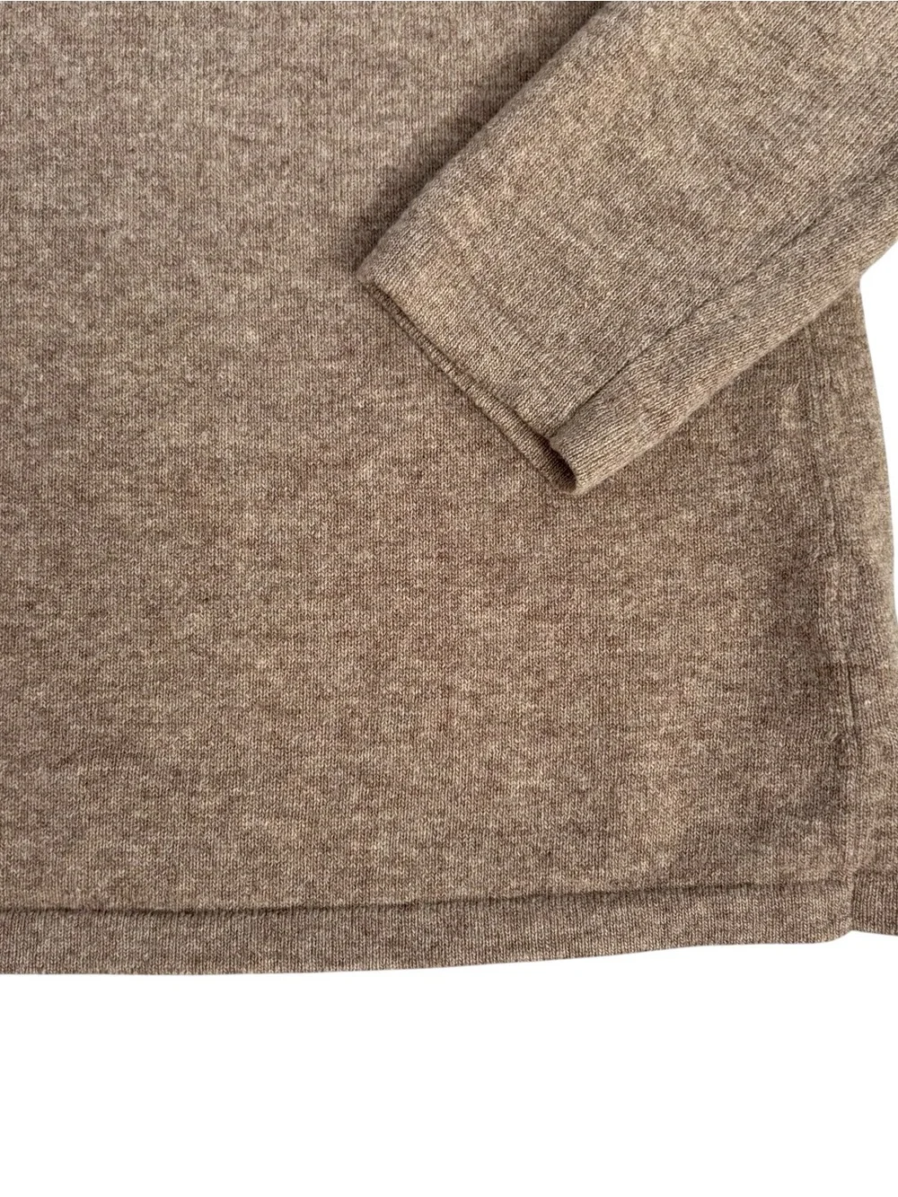 Lauren Ralph Lauren Merino Wool Cashmere Angora Camel Turtleneck Sweater M